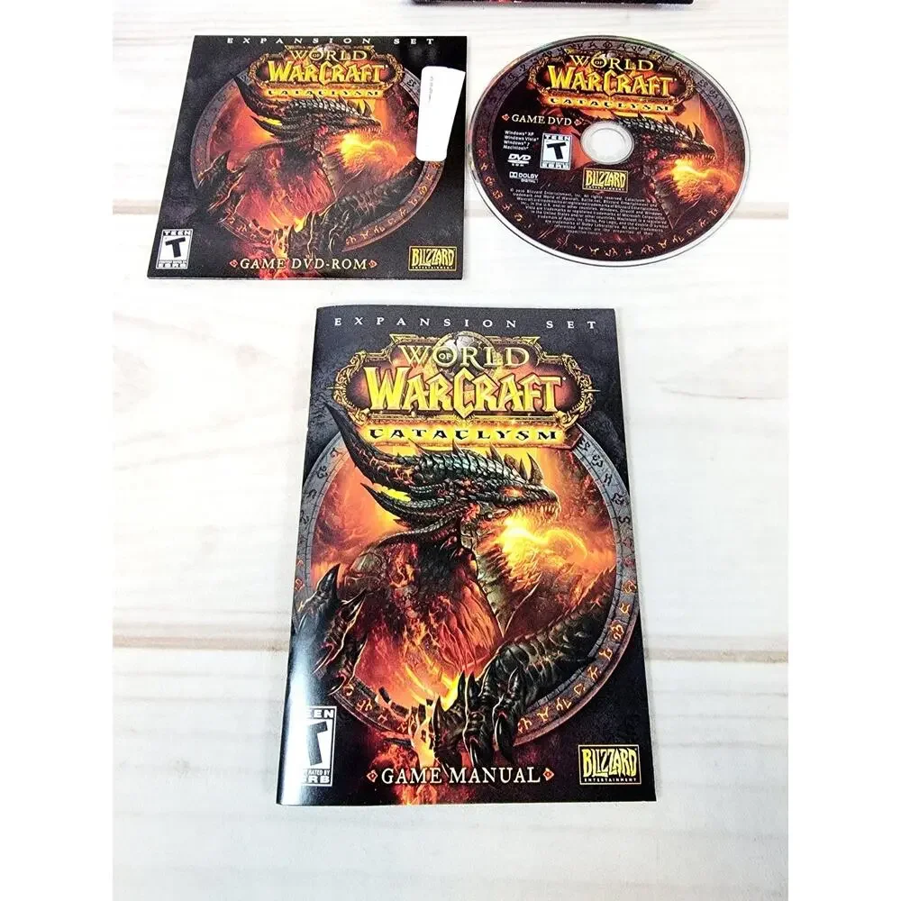 World of Warcraft Cataclysm Expansion Set PC Game DVD-ROM CIB W/Codes